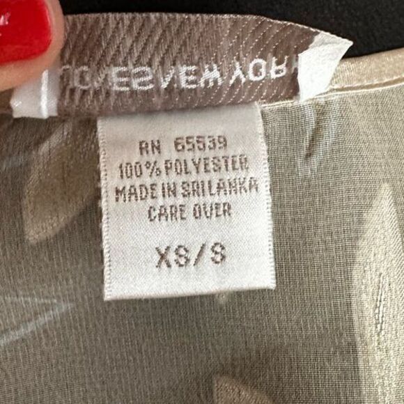 Vintage Jones New York Women’s Sheer Burnout Leaf Design Chemise/Robe Set S\M - Picture 10 of 10